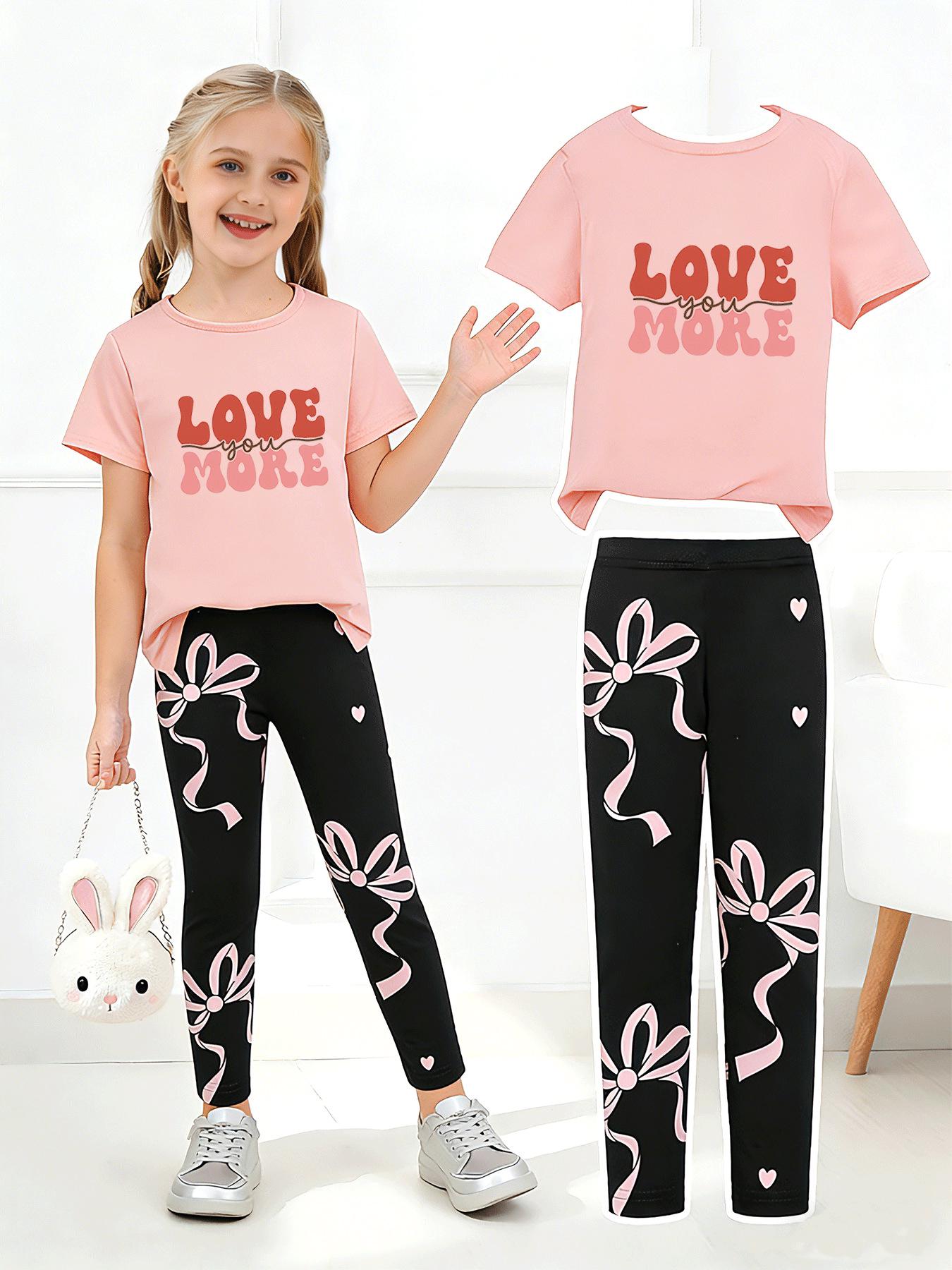 Girls Summer Casual Short-Sleeve Long Pants Set - European & American Cross-Border Print 7Y
Girls Summer Casual Short-Sleeve Long Pants Set - European & American Cross-Border Print 7Y