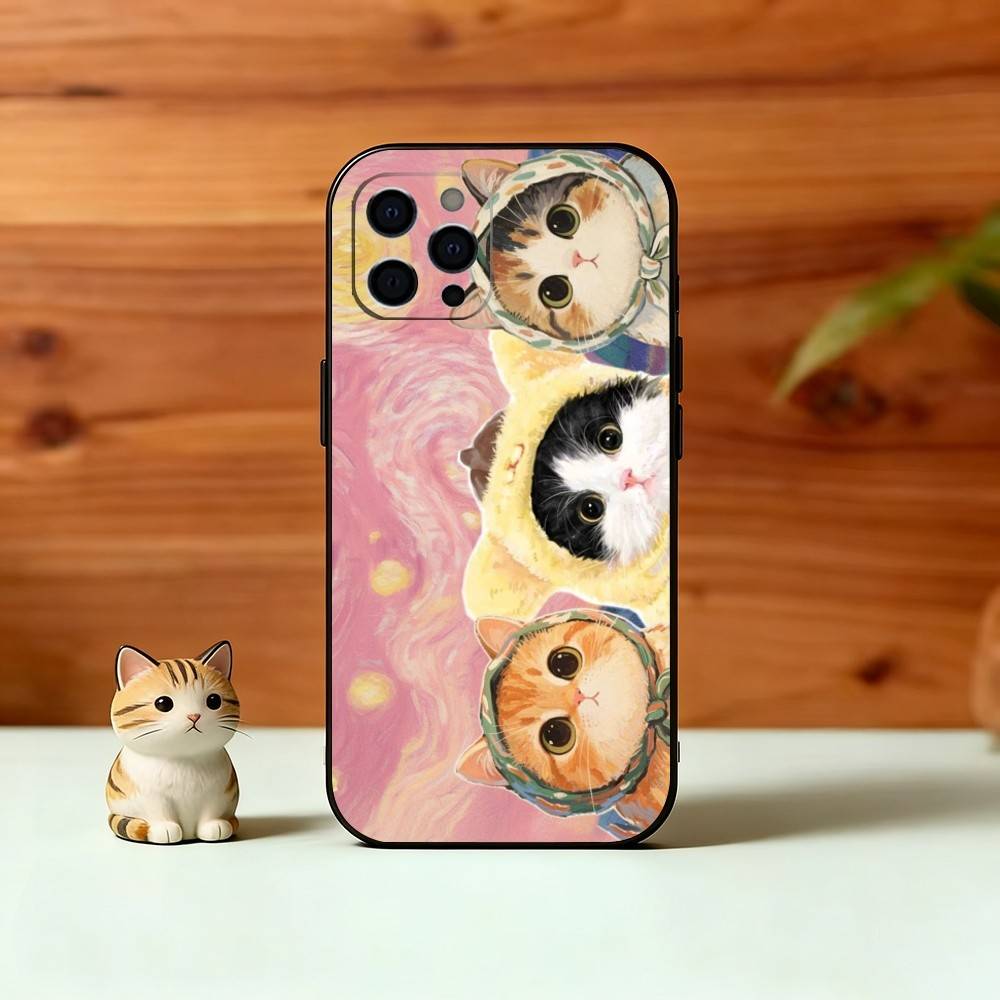 Pink Oil Painting Style Cat Phone Case For iPhone 17, 16,15,14,13,12,11 Plus,Pro Max, Others Soft Black Cover iPhone14Plus
Pink Oil Painting Style Cat Phone Case For iPhone 17, 16,15,14,13,12,11 Plus,Pro Max, Others Soft Black Cover iPhone14Plus