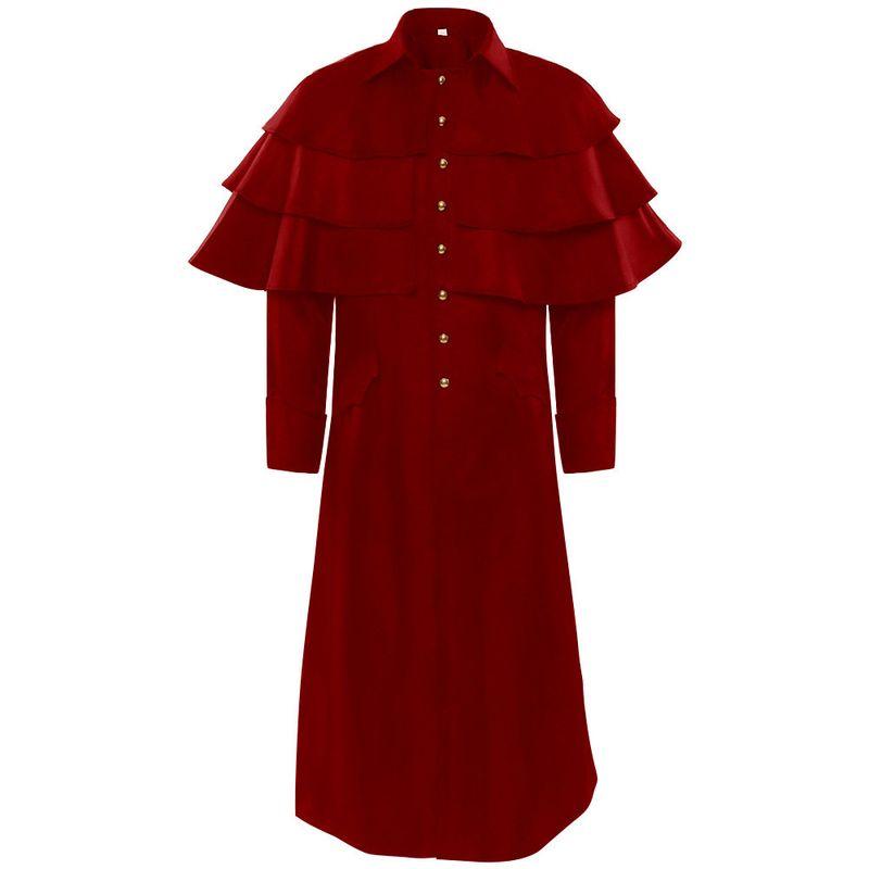 Halloween Cosplay Costumes, Medieval Stand-Collar Coats, European and American Stage Costumes, Uniforms, Stage Clothes. Jujube Red S
Halloween Cosplay Costumes, Medieval Stand-Collar Coats, European and American Stage Costumes, Uniforms, Stage Clothes. Jujube Red S