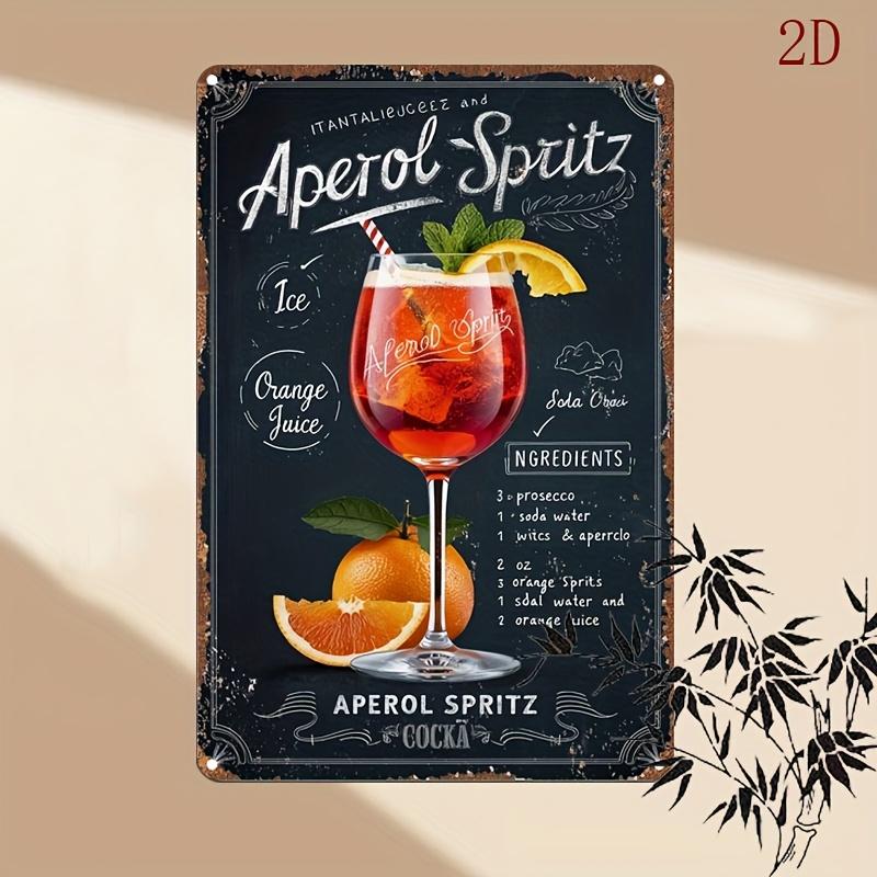 2D Flat, 1pc Vintage Aperol Spritz Roostertail Wall Art Plaque - 12x8 Inch Iron Tinplate Sign with Pre-Drilled Holes, Fade-Resis 20X30CM
2D Flat, 1pc Vintage Aperol Spritz Roostertail Wall Art Plaque - 12x8 Inch Iron Tinplate Sign with Pre-Drilled Holes, Fade-Resis 20X30CM