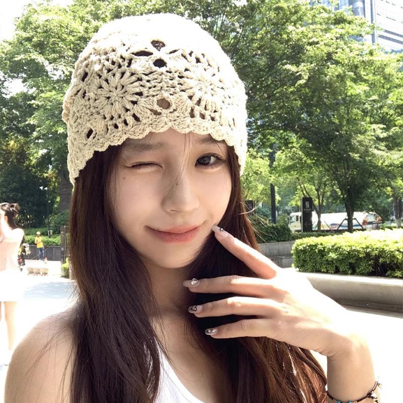Spring Autumn Crochet Woven Women s Wool Knitted Hat Thin Hollow Out Handmade Women s Crochet Hat Summer Headwrap Hat бежевий
Spring Autumn Crochet Woven Women s Wool Knitted Hat Thin Hollow Out Handmade Women s Crochet Hat Summer Headwrap Hat бежевий