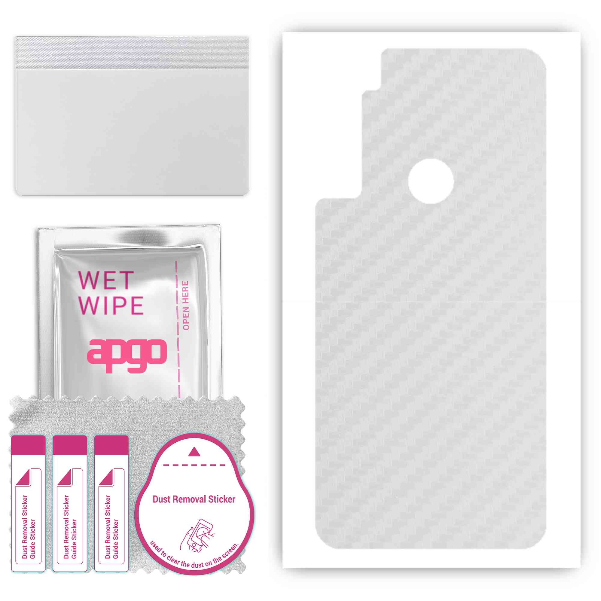 Apgo Protective Skin Sticker for the back compatible with Motorola One Fusion Plus, Wrap Film, Foil, Vinyl - Pattern Transparent Carbon
Apgo Protective Skin Sticker for the back compatible with Motorola One Fusion Plus, Wrap Film, Foil, Vinyl - Pattern Transparent Carbon