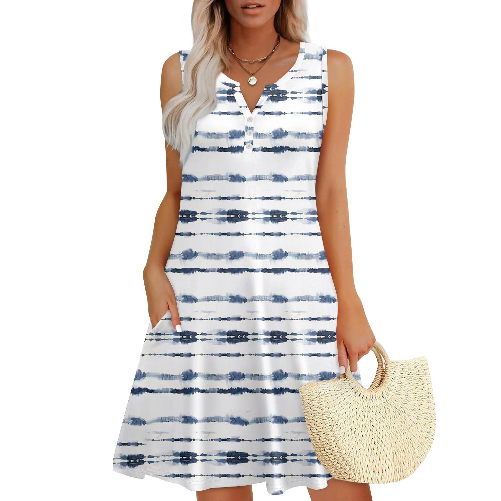 Женские летние платья Свободные сарафаны без рукавов с V-образным вырезом Платье с карманами XL белый
Женские летние платья Свободные сарафаны без рукавов с V-образным вырезом Платье с карманами XL белый