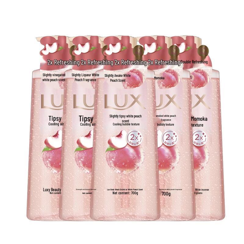 Lux White Peach Bubble Refreshing Shower Gel
Lux White Peach Bubble Refreshing Shower Gel