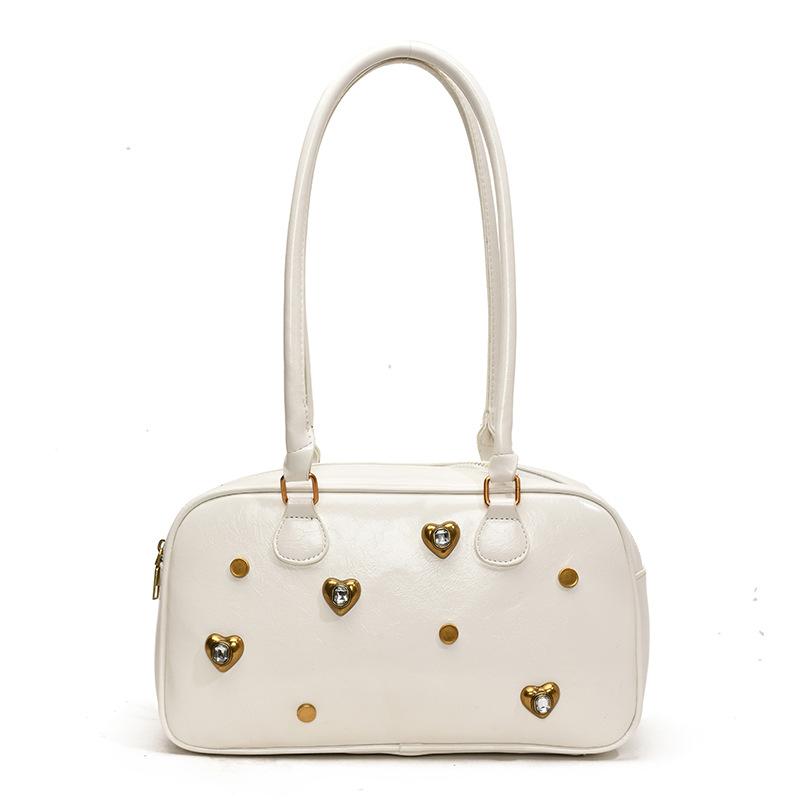 Niche retro diamond-encrusted bowling bag women s new armpit bag large-capacity handbag shoulder bag білий
Niche retro diamond-encrusted bowling bag women s new armpit bag large-capacity handbag shoulder bag білий