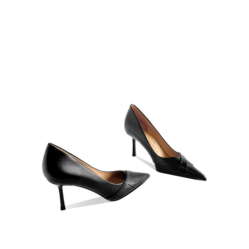 Leather high heels women s thin heels new black professional pointed design sense niche temperament celebrity single shoes spring 34
Leather high heels women s thin heels new black professional pointed design sense niche temperament celebrity single shoes spring 34