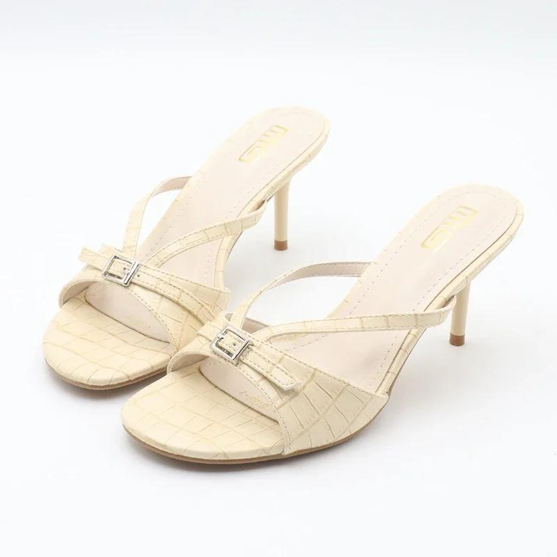 Fashion Fashion Belt Buckle Design Brand High Heel Slippers Women Summer Sexy Open Toe Shallow Slide Sandals Elegant Banquet Dress Shoes 36 абрикосовый
Fashion Fashion Belt Buckle Design Brand High Heel Slippers Women Summer Sexy Open Toe Shallow Slide Sandals Elegant Banquet Dress Shoes 36 абрикосовый