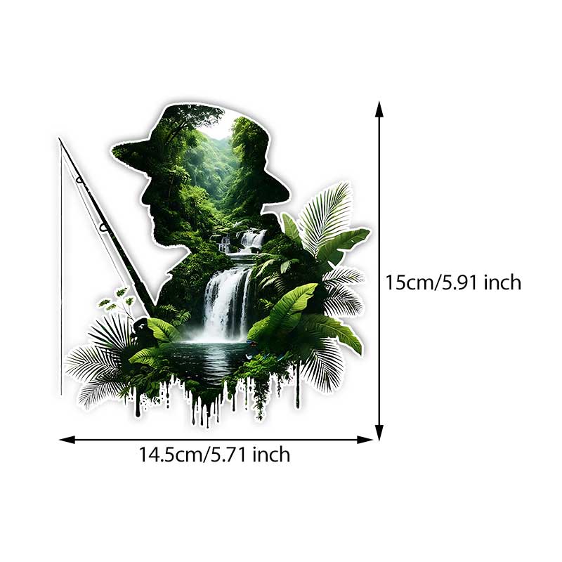 Fisherman Car Sticker Waterproof Vinyl Decal on Bumper Rear Window Laptop Self-adhesive Decal For Car Accessories TM359 A-15cm Longest Side
Fisherman Car Sticker Waterproof Vinyl Decal on Bumper Rear Window Laptop Self-adhesive Decal For Car Accessories TM359 A-15cm Longest Side