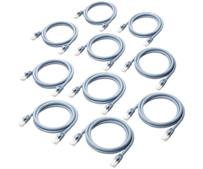 ELECOM LAN Cable CAT6A Compatible EU RoHS Directive Compliant Nail Break Prevention Simple Package Specification 1m Blue Set of 10 LD-GPAT/BU1/RS1
ELECOM LAN Cable CAT6A Compatible EU RoHS Directive Compliant Nail Break Prevention Simple Package Specification 1m Blue Set of 10 LD-GPAT/BU1/RS1