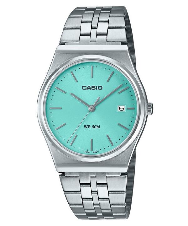 Casio Стандартные кварцевые мужские часы из нержавеющей стали с бирюзовым циферблатом MTP-B145D-2A1
Casio Стандартные кварцевые мужские часы из нержавеющей стали с бирюзовым циферблатом MTP-B145D-2A1