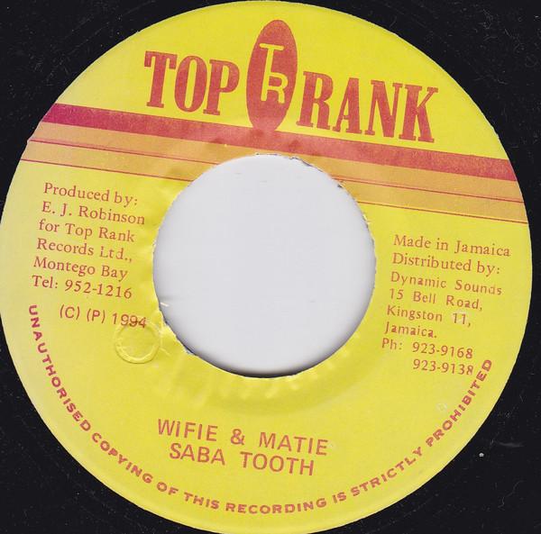 7inch Record SABA TOOTH - Wifie & Matie NONE Top Rank 1994 Jamaica Reggae, Ska & Dub Used
7inch Record SABA TOOTH - Wifie & Matie NONE Top Rank 1994 Jamaica Reggae, Ska & Dub Used