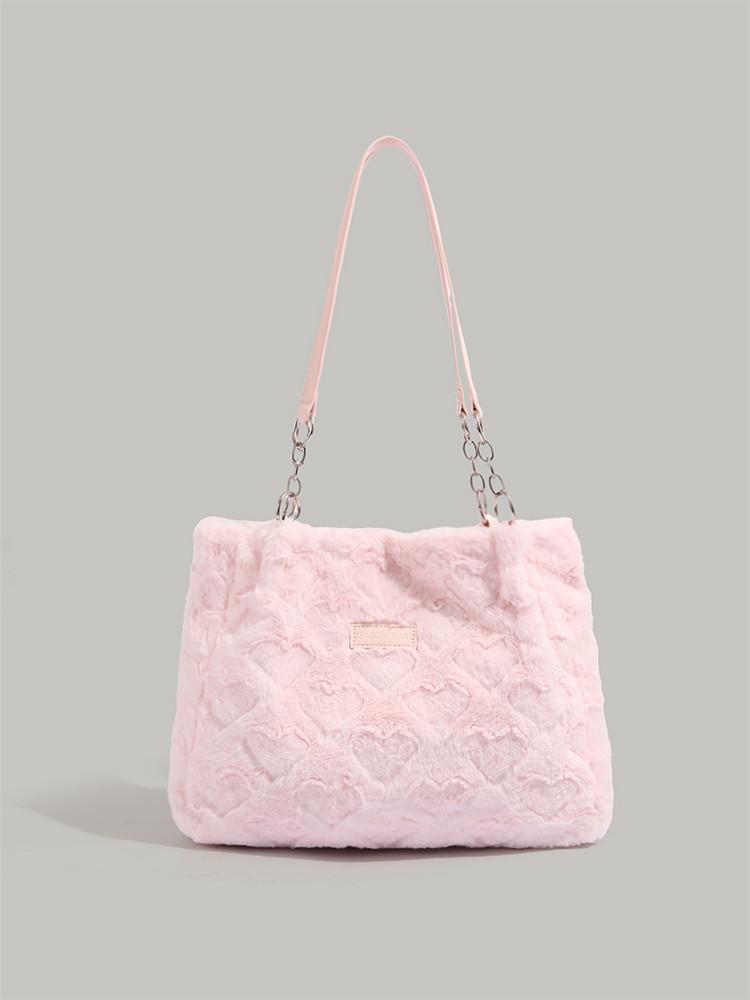 Large capacity plush love bag 2025 new autumn and winter cute fluffy shoulder tote bag class commuter bag розовый
Large capacity plush love bag 2025 new autumn and winter cute fluffy shoulder tote bag class commuter bag розовый