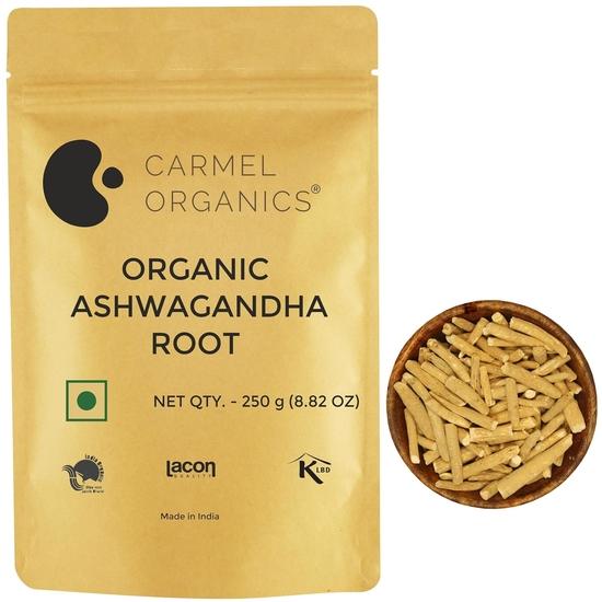 CARMEL ORGANICS Ashwagandha Root Whole (250 g) | Jaivik Bharat Certified | Helps Fight Anxiety and Stress | Withania Somnifera 250GM
CARMEL ORGANICS Ashwagandha Root Whole (250 g) | Jaivik Bharat Certified | Helps Fight Anxiety and Stress | Withania Somnifera 250GM