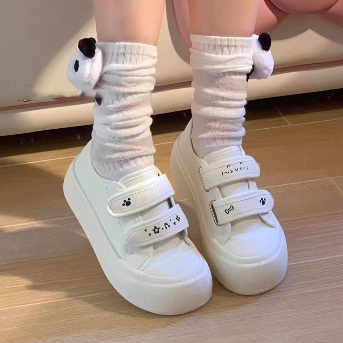 Spring and Summer Velcro Subculture Home Cute Leisure Platform Sole Canvas Shoes Board Shoes Round Head size 35 бежевый
Spring and Summer Velcro Subculture Home Cute Leisure Platform Sole Canvas Shoes Board Shoes Round Head size 35 бежевый