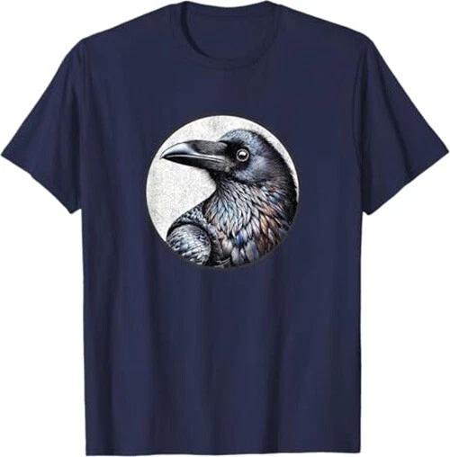 Common Raven T-Shirt Retro Bird Tee Design 10 Colors by Bird.Fan 3XL
Common Raven T-Shirt Retro Bird Tee Design 10 Colors by Bird.Fan 3XL