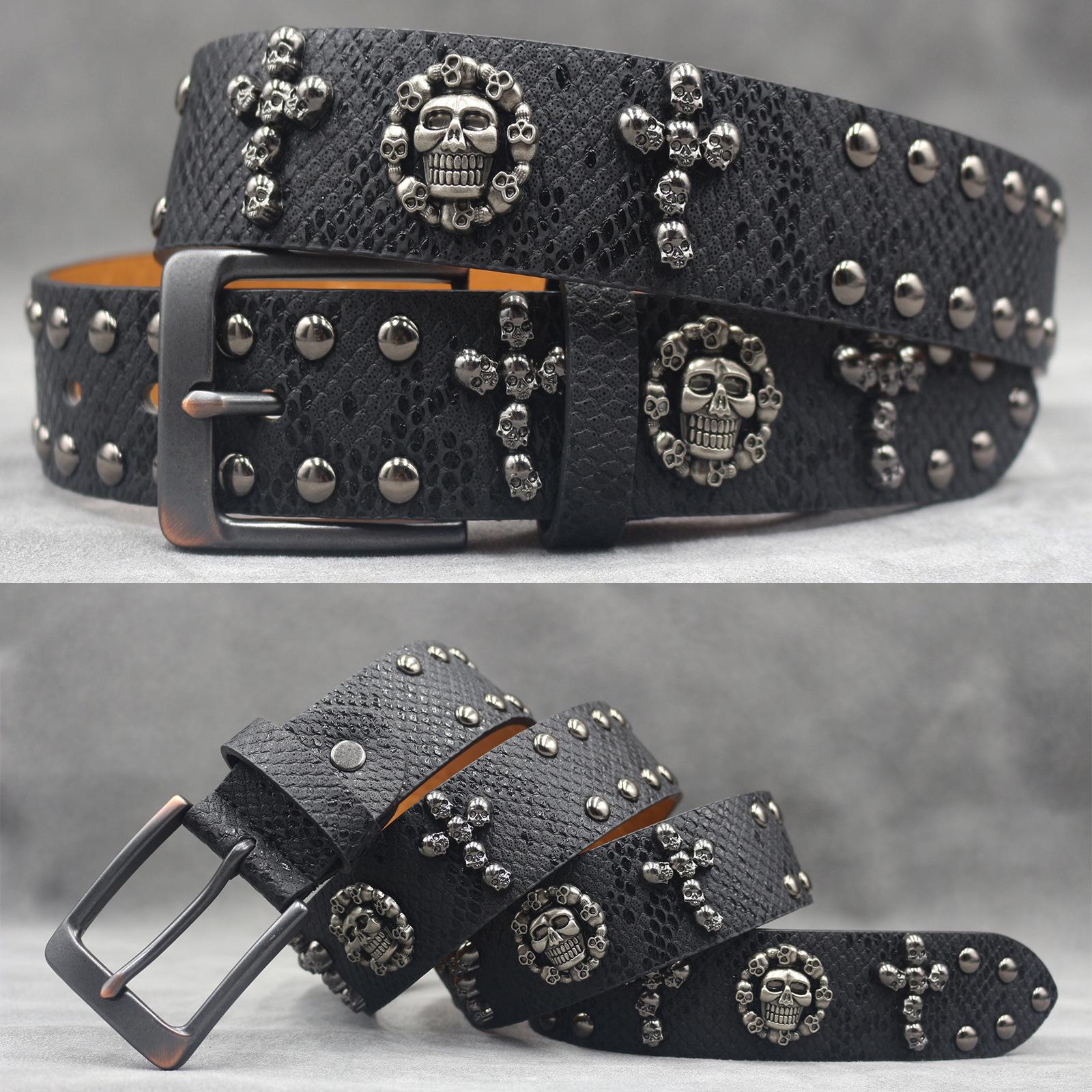 7 Colors 3D Skull Rivet Leather Belt, Unisex Snake Print Y2K Style 125 cm чёрный
7 Colors 3D Skull Rivet Leather Belt, Unisex Snake Print Y2K Style 125 cm чёрный