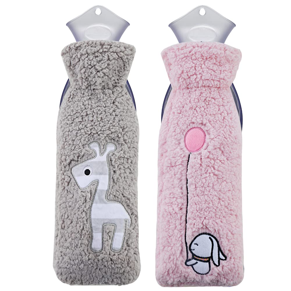 TONGMO Hot Water Bottle with Cute Cover, 850ml Capacity, Compact, No Electricity Required, Soft, Cold Weather Item, Warmer for Feet, Perfect for
TONGMO Hot Water Bottle with Cute Cover, 850ml Capacity, Compact, No Electricity Required, Soft, Cold Weather Item, Warmer for Feet, Perfect for
