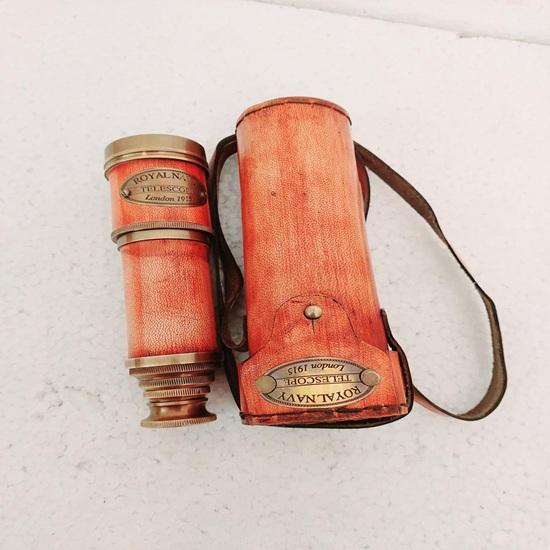 Vintage Brass Nautical Telescope Antique Spyglass with Leather Carry Case Maritime Collector Gift
Vintage Brass Nautical Telescope Antique Spyglass with Leather Carry Case Maritime Collector Gift