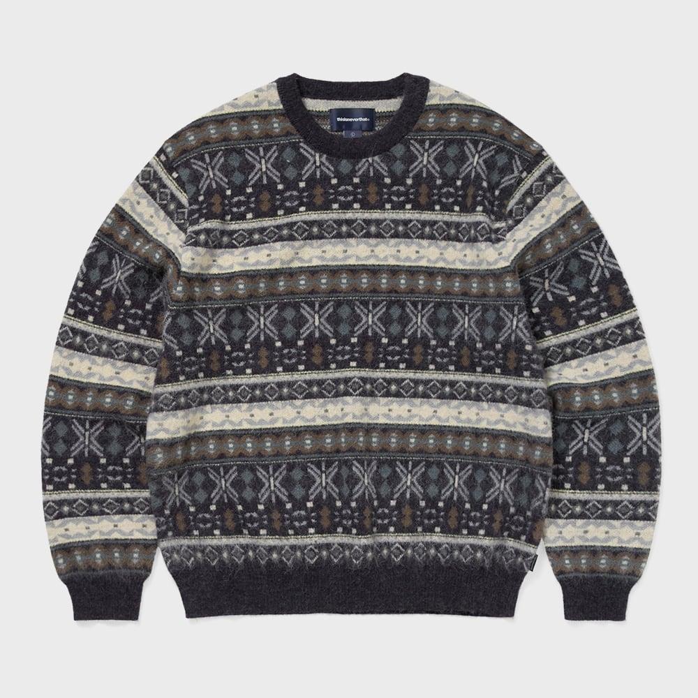 ThIs Is Never That Fair Isle Knit Sweater Navy XL
ThIs Is Never That Fair Isle Knit Sweater Navy XL