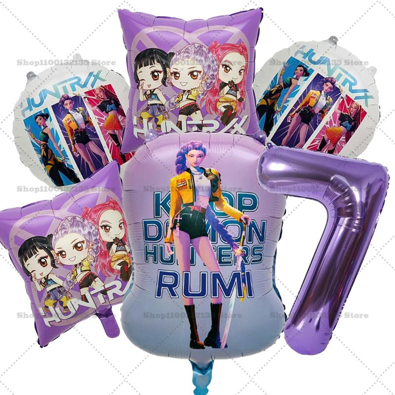 Kpop Demon Hunters Girl Birthday Balloons Decoration RUMI ZOEY MIRA Number Round Balloons Set Party Supplies Baby Shower Gift
Kpop Demon Hunters Girl Birthday Balloons Decoration RUMI ZOEY MIRA Number Round Balloons Set Party Supplies Baby Shower Gift