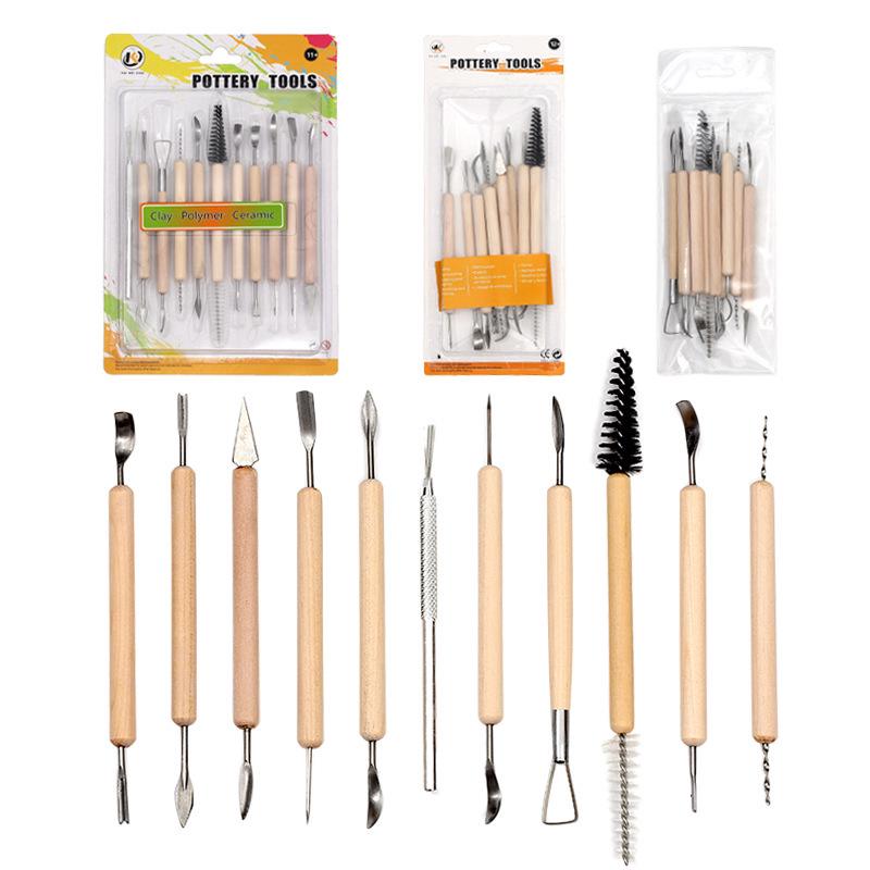 Cross-Border Polymer Ceramic & Pottery Sculpture Tool Set PVC bag package
Cross-Border Polymer Ceramic & Pottery Sculpture Tool Set PVC bag package