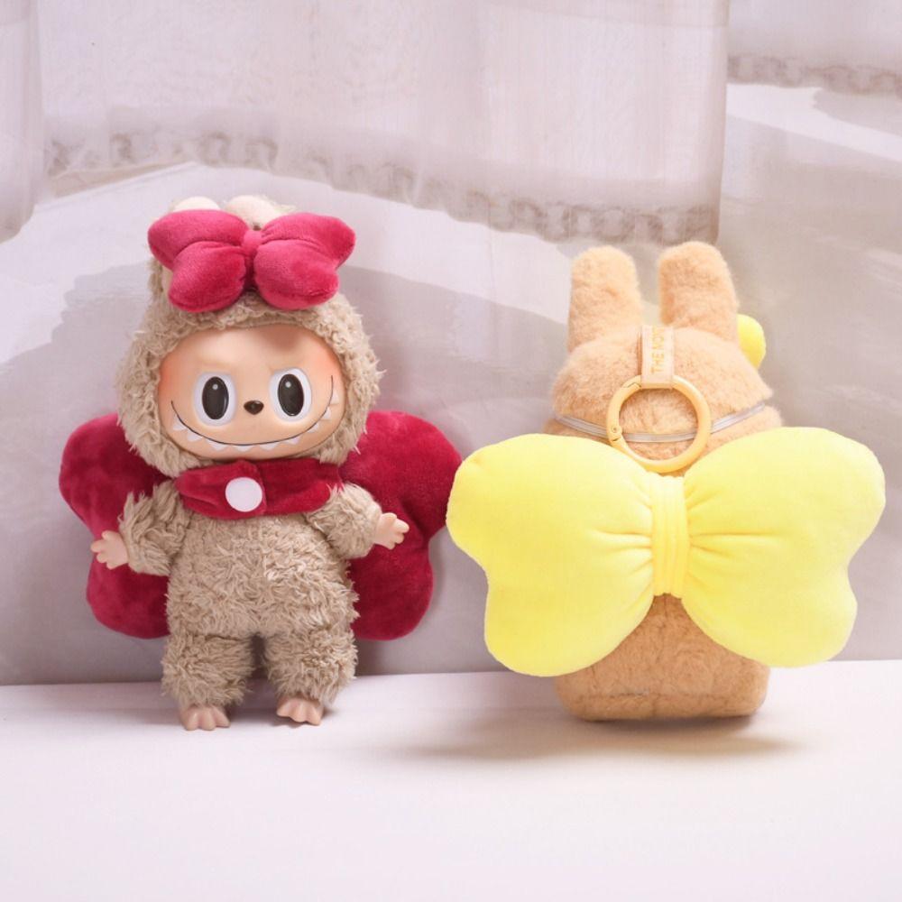 Double-bowknot 17cm Labubu Time Clothes Wings Plush Dolls Clothes Stuffed Dolls рожевий
Double-bowknot 17cm Labubu Time Clothes Wings Plush Dolls Clothes Stuffed Dolls рожевий