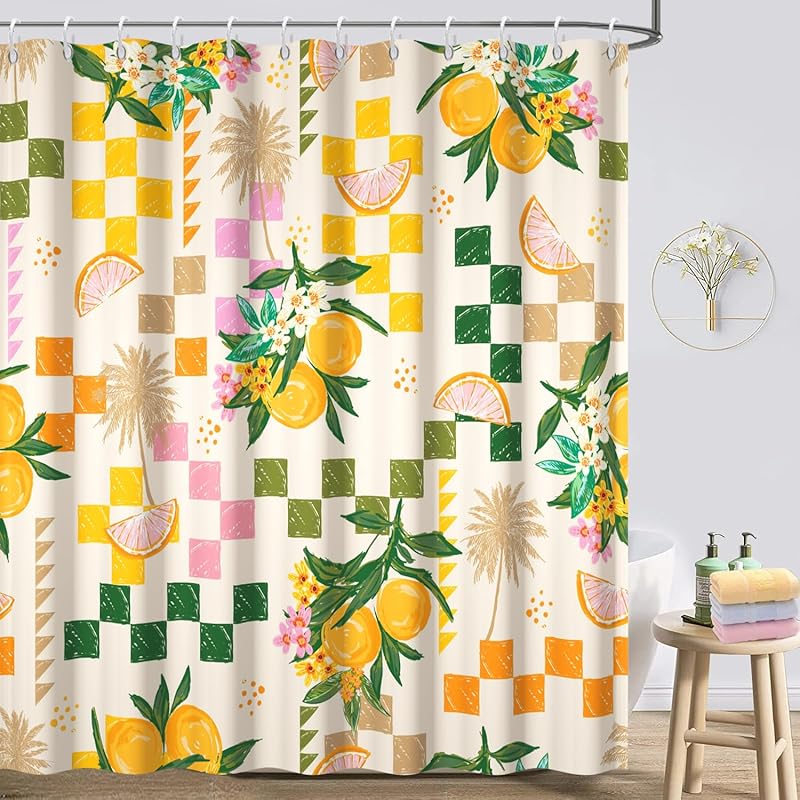 Лимонная шторка для душа, Желто-зеленая шторка для душа с фруктами для ванной, Водонепроницаемая тканевая летняя шторка для душа в комплекте с крючками, 72x72 дюйма 72 W x 72 L (Pack of 1) лимон
Лимонная шторка для душа, Желто-зеленая шторка для душа с фруктами для ванной, Водонепроницаемая тканевая летняя шторка для душа в комплекте с крючками, 72x72 дюйма 72 W x 72 L (Pack of 1) лимон
