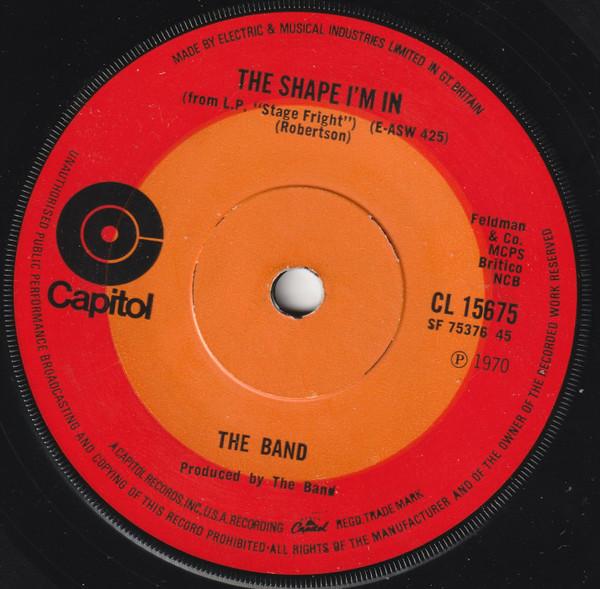 7inch Record BAND - The Shape I m In CL15675 Capitol Records 1971 UK Rock Used 
7inch Record BAND - The Shape I m In CL15675 Capitol Records 1971 UK Rock Used