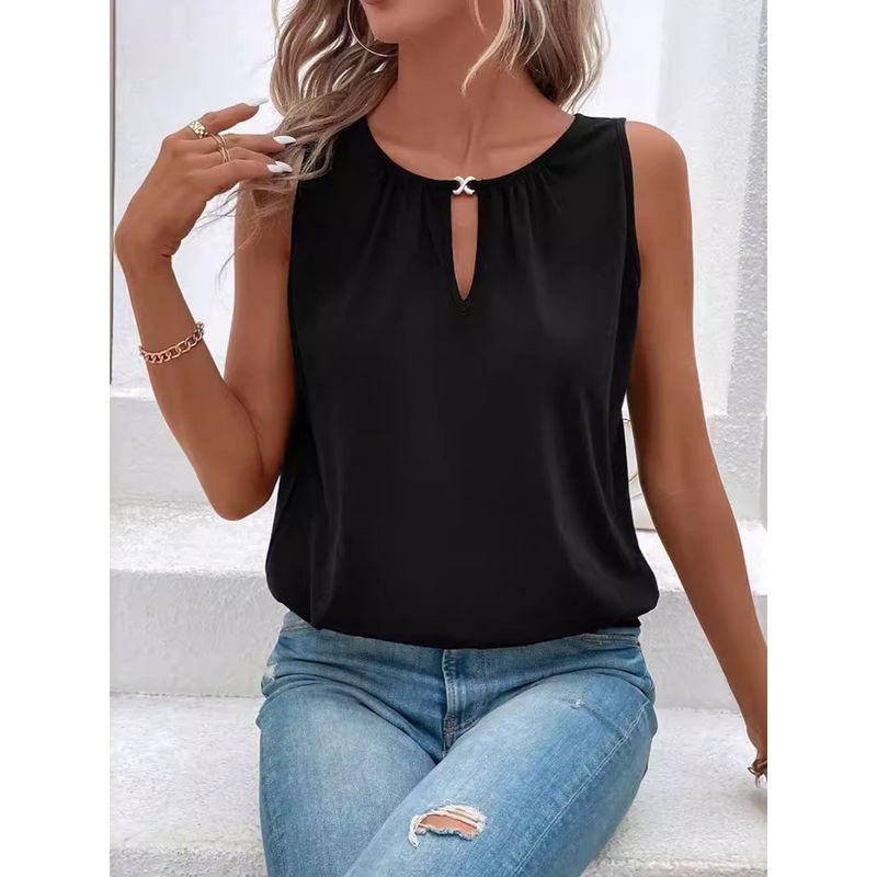 round Neck Hollow out Sleeveless Top Woman Crew Neck Cut Out Sleeveless Tops Yellow S
round Neck Hollow out Sleeveless Top Woman Crew Neck Cut Out Sleeveless Tops Yellow S