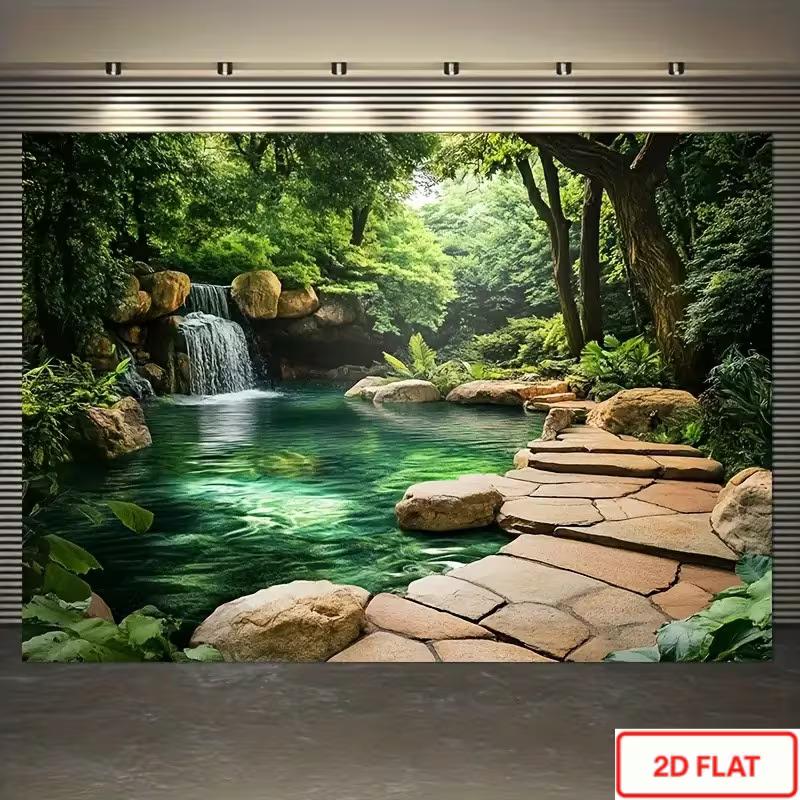 2D Nature Waterfall Backdrop Lush Forest Studio Photography Background 47.2x31.5inch/120*80cm
2D Nature Waterfall Backdrop Lush Forest Studio Photography Background 47.2x31.5inch/120*80cm