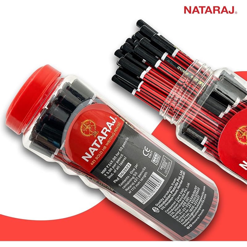Nataraj 621 Pencil Jar | Smooth And Reliable Writing | Lightweight Pencil With Comfortable Grip For Extra Smooth Writing 501 чёрный
Nataraj 621 Pencil Jar | Smooth And Reliable Writing | Lightweight Pencil With Comfortable Grip For Extra Smooth Writing 501 чёрный
