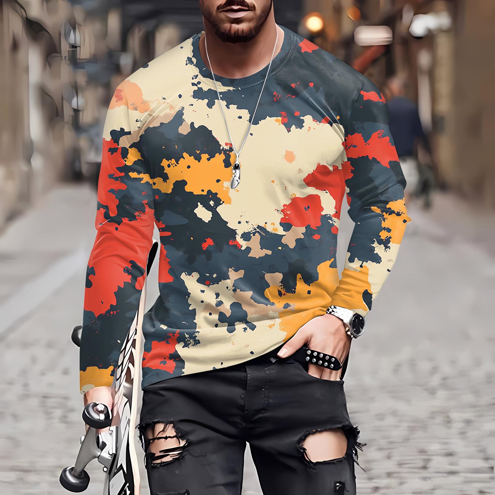 Муж. Футболка Круглый вырез Одежда Одежда На открытом воздухе Длинный рукав С принтом Модельер Винтаж M жёлтый
Муж. Футболка Круглый вырез Одежда Одежда На открытом воздухе Длинный рукав С принтом Модельер Винтаж M жёлтый