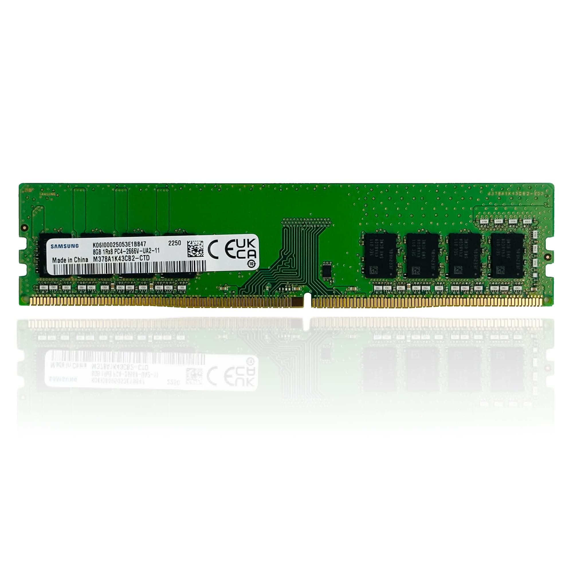 SAMSUNG Samsung 8GB 1Rx8 DIMM 288pin Модель пам яті настільного ПК Одностороннє кріплення PC4-2666T-UA2-11 Номер M378A1K43CB2-CTD (1Rx8)
SAMSUNG Samsung 8GB 1Rx8 DIMM 288pin Модель пам яті настільного ПК Одностороннє кріплення PC4-2666T-UA2-11 Номер M378A1K43CB2-CTD (1Rx8)