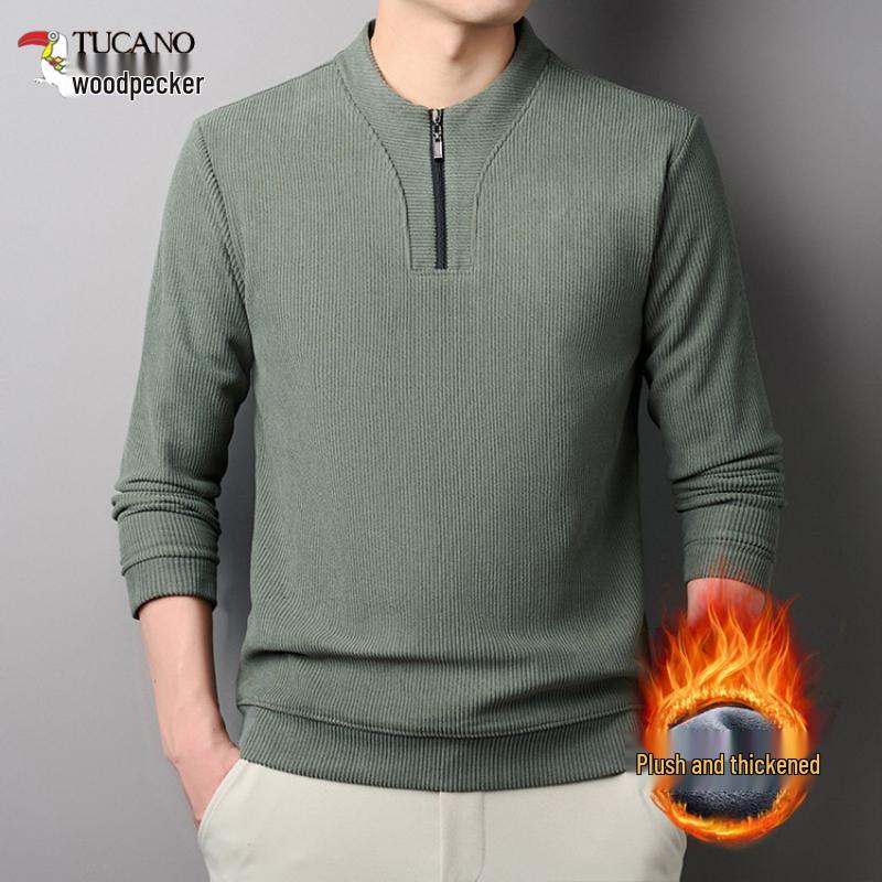 Woodpecker Men s Fleece-Lined Long-Sleeve Hoodie with Half-Zip - Warm, Thickened, Plain Base Layer Shirt for Autumn/Winter. M for under 60kg світло-зелений колір
Woodpecker Men s Fleece-Lined Long-Sleeve Hoodie with Half-Zip - Warm, Thickened, Plain Base Layer Shirt for Autumn/Winter. M for under 60kg світло-зелений колір