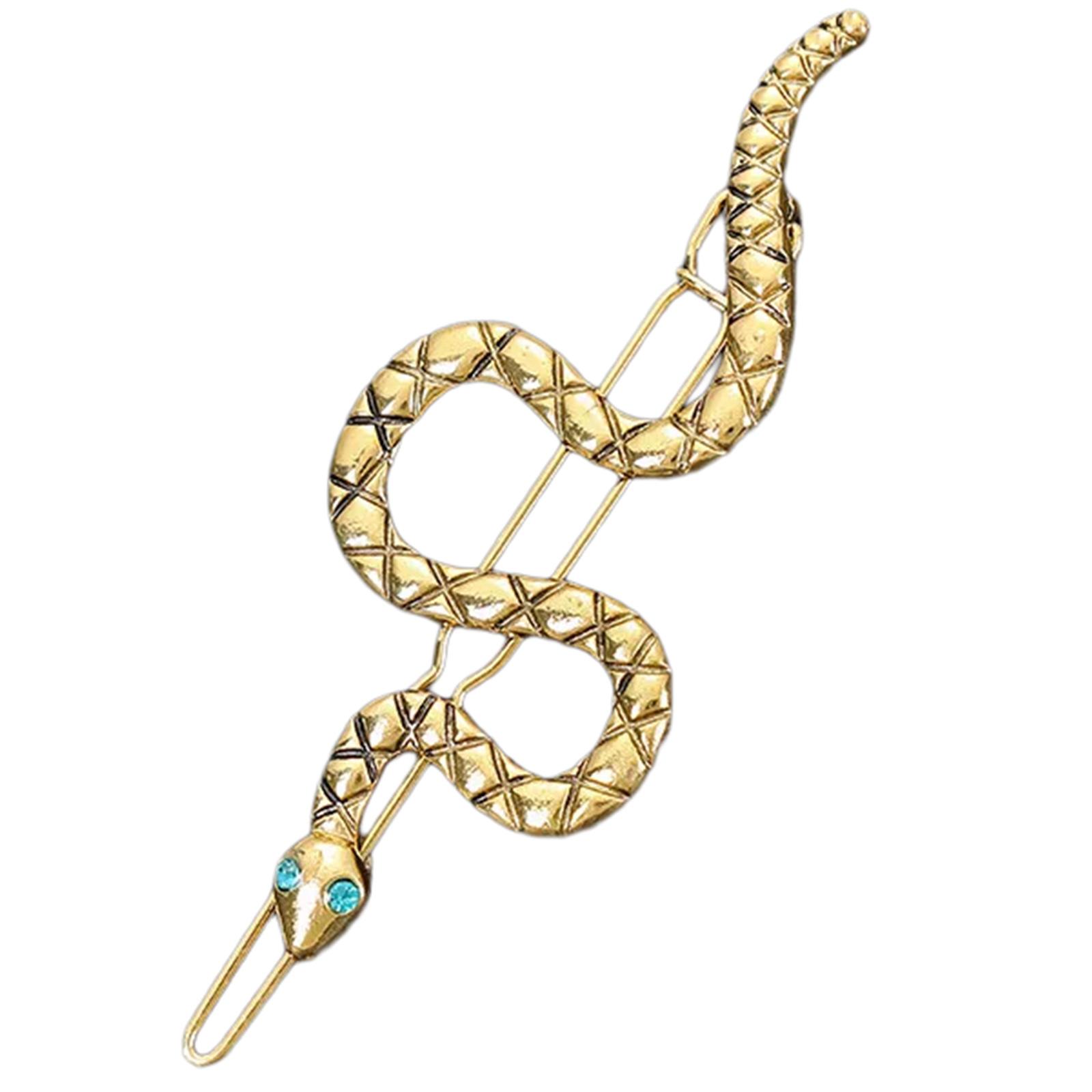 Gold Alloy Snake Hair Ornament Embedded With Glittering Rhinestones Hair Clip For A Stylish And Sophisticated Look
Gold Alloy Snake Hair Ornament Embedded With Glittering Rhinestones Hair Clip For A Stylish And Sophisticated Look