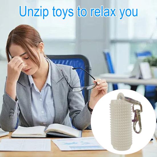 Spiky Grippie Stim Fidget Toy with Keychain Stress Relief Teens Adults Mini Pocket 3D Printed Pain Stimming Tool Portable Handheld Bumpy Roller
Spiky Grippie Stim Fidget Toy with Keychain Stress Relief Teens Adults Mini Pocket 3D Printed Pain Stimming Tool Portable Handheld Bumpy Roller