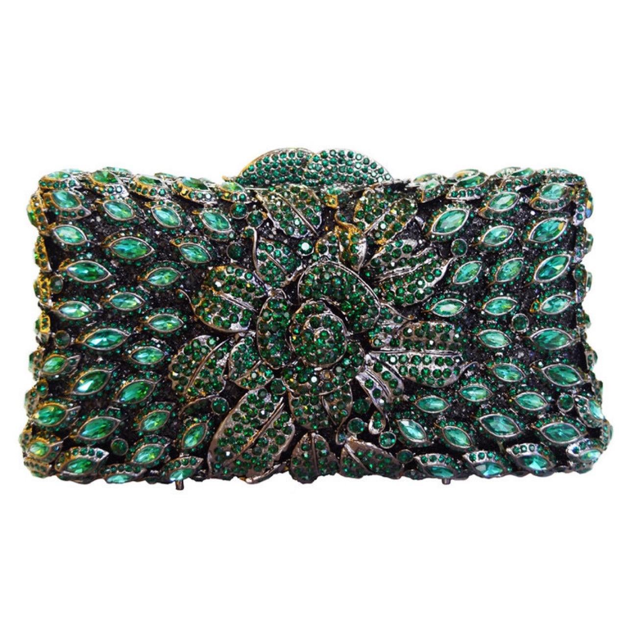 Gold Women Floral Crystal Evening Bags WHTUOHENG Wedding Clutches Handbag Party Silver Flower Bridal Rhinestone Clutch Bag 18cmX9.5cmX7.5cm
Gold Women Floral Crystal Evening Bags WHTUOHENG Wedding Clutches Handbag Party Silver Flower Bridal Rhinestone Clutch Bag 18cmX9.5cmX7.5cm
