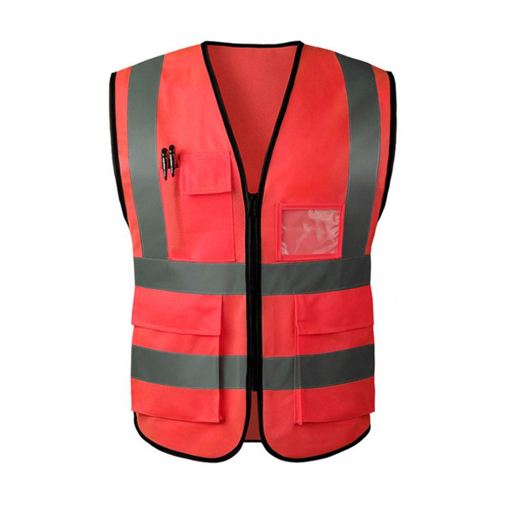 Work Waistcoat Reflective Vest V-Neck Sleeveless Zipper Placket Breathable High Visibility Safety Highlight Night Safety Vest One size червоний
Work Waistcoat Reflective Vest V-Neck Sleeveless Zipper Placket Breathable High Visibility Safety Highlight Night Safety Vest One size червоний
