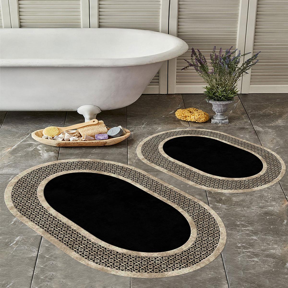 Машинная стирка коврика для ванной Нескользящая основа Моющийся набор из 2 ковриков для ванной E1045-2овальный, устойчивый к пыли и пятнам 60 x 100 & 40 x 60 белый
Машинная стирка коврика для ванной Нескользящая основа Моющийся набор из 2 ковриков для ванной E1045-2овальный, устойчивый к пыли и пятнам 60 x 100 & 40 x 60 белый