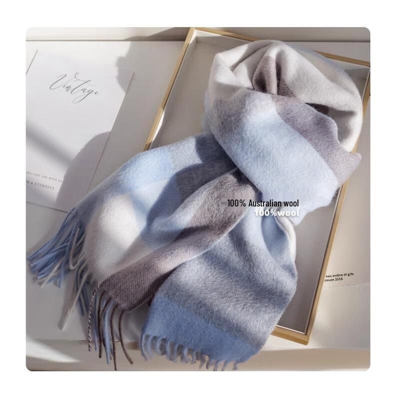 HANDUNYOU Australian Wool Plaid Scarf
HANDUNYOU Australian Wool Plaid Scarf
