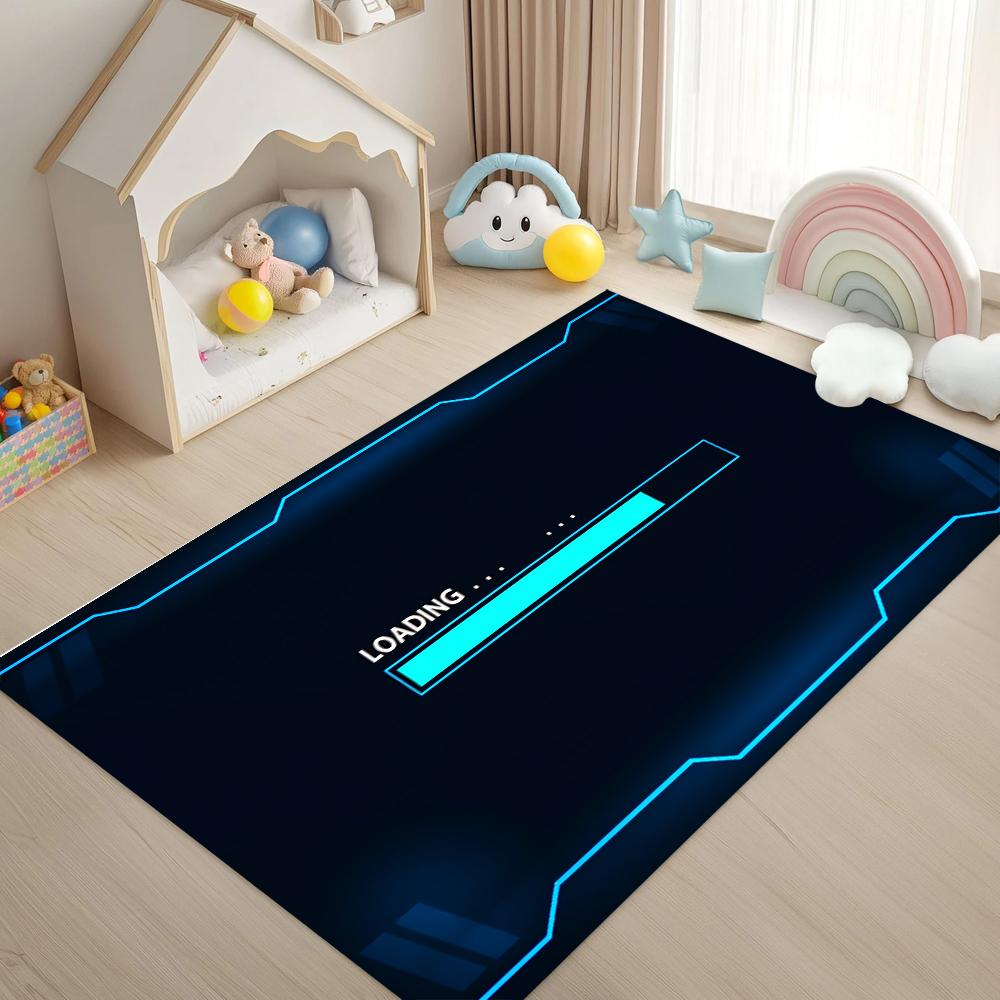 Blue Neon Gaming Area Rug Futuristic Decor Carpet Non-Slip Floor Mat for Game Room Living Room Gaming Esports Room Carpet 40x60CM
Blue Neon Gaming Area Rug Futuristic Decor Carpet Non-Slip Floor Mat for Game Room Living Room Gaming Esports Room Carpet 40x60CM
