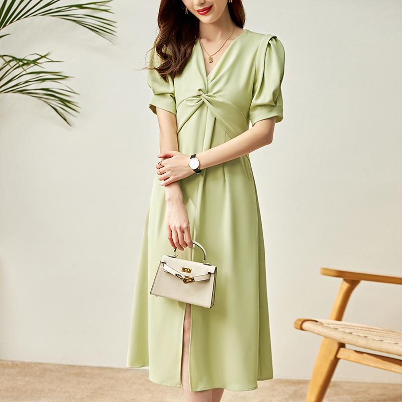 French Twist Waist-Hugging Puff Sleeve Dress - Special Price, No Returns or Exchanges M зелёный
French Twist Waist-Hugging Puff Sleeve Dress - Special Price, No Returns or Exchanges M зелёный