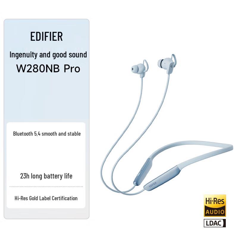 Edifier W280NB Pro Active Noise Cancelling Bluetooth Sports Earphones
Edifier W280NB Pro Active Noise Cancelling Bluetooth Sports Earphones