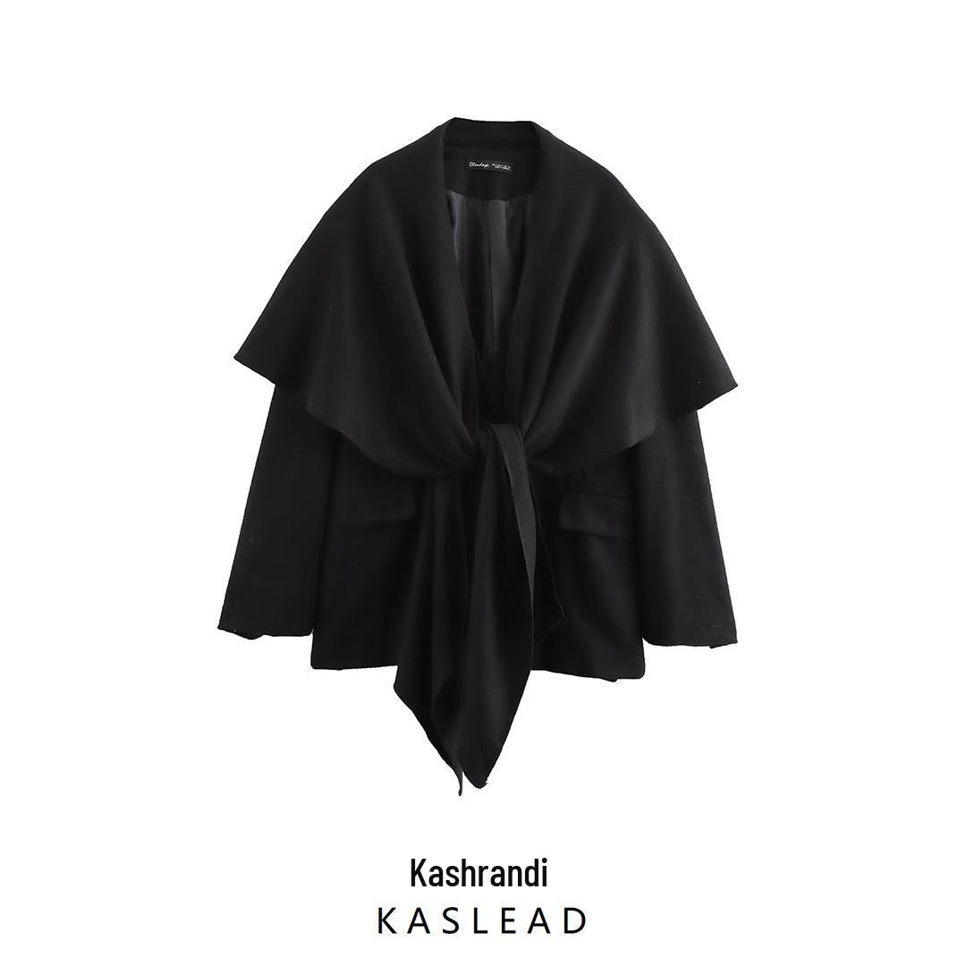 2024 Autumn Women s Oversized Suit Jacket with European & American Style Scarf Blend Small чёрный
2024 Autumn Women s Oversized Suit Jacket with European & American Style Scarf Blend Small чёрный