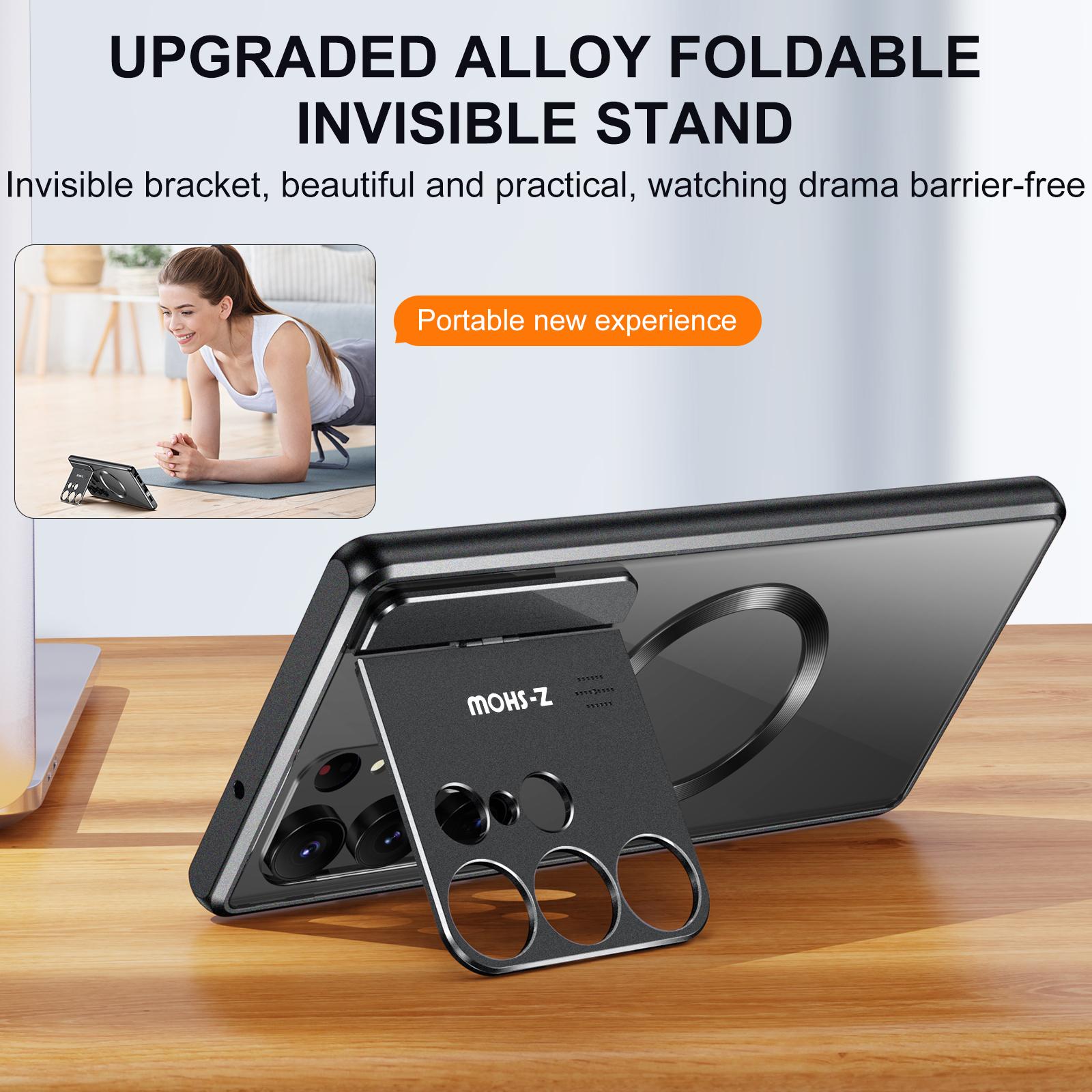 For Samsung Galaxy S25 Ultra Magnetic Case Kickstand Alloy+Acrylic Phone Cover with Aromatherapy Tablet Black
For Samsung Galaxy S25 Ultra Magnetic Case Kickstand Alloy+Acrylic Phone Cover with Aromatherapy Tablet Black