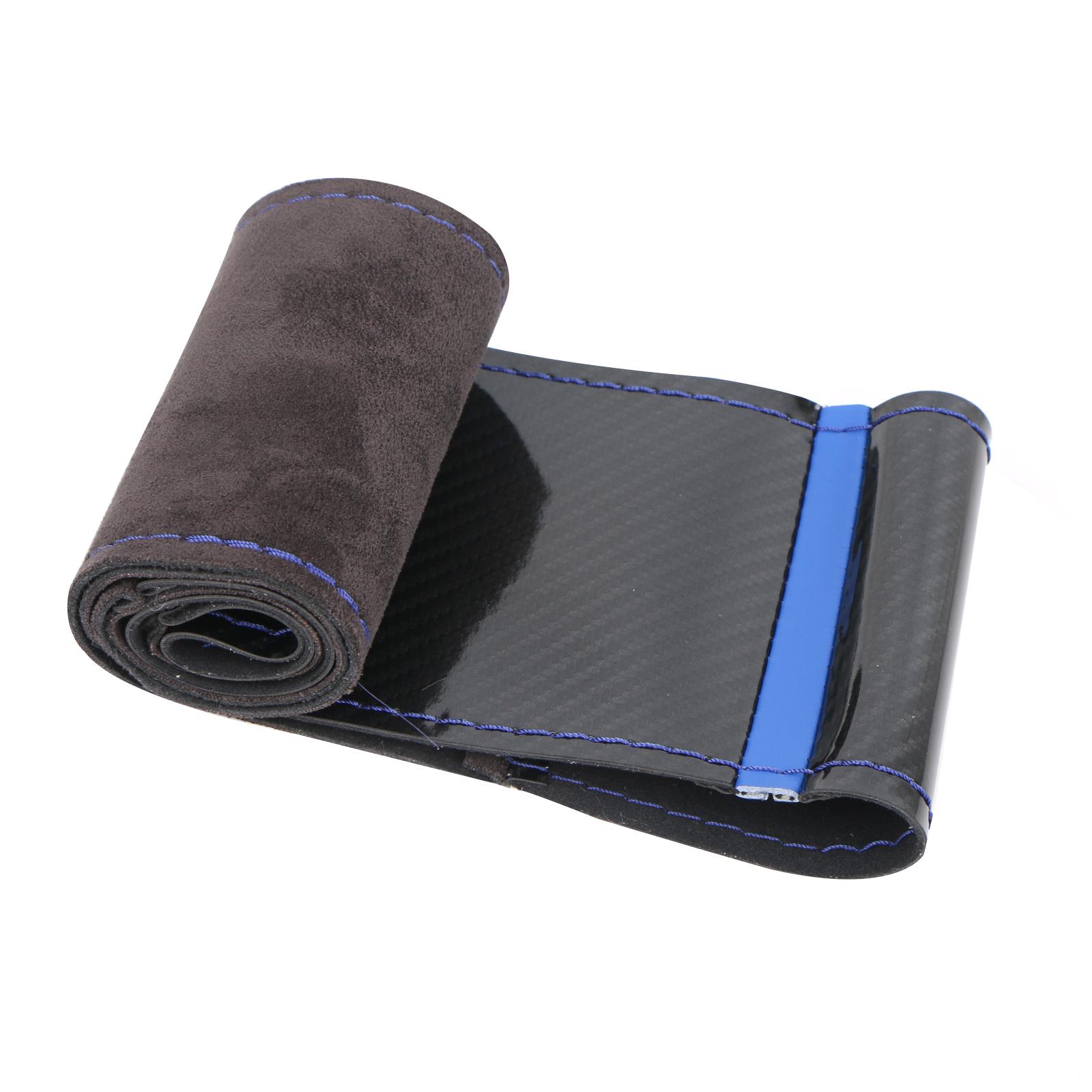 DIY Universal Hand Sewing Car Steering Wheel Cover 37-38cm Carbon Fiber Leather Comfortable Grip Automobile Interior Accessories
DIY Universal Hand Sewing Car Steering Wheel Cover 37-38cm Carbon Fiber Leather Comfortable Grip Automobile Interior Accessories