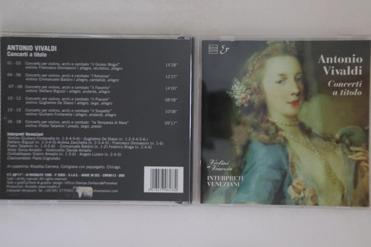 CD INTERPRETI VENEZIANI - Concerti A Titolo CRR9613 IN.VE.NICE SOUN 1996 Italy Classical Used
CD INTERPRETI VENEZIANI - Concerti A Titolo CRR9613 IN.VE.NICE SOUN 1996 Italy Classical Used