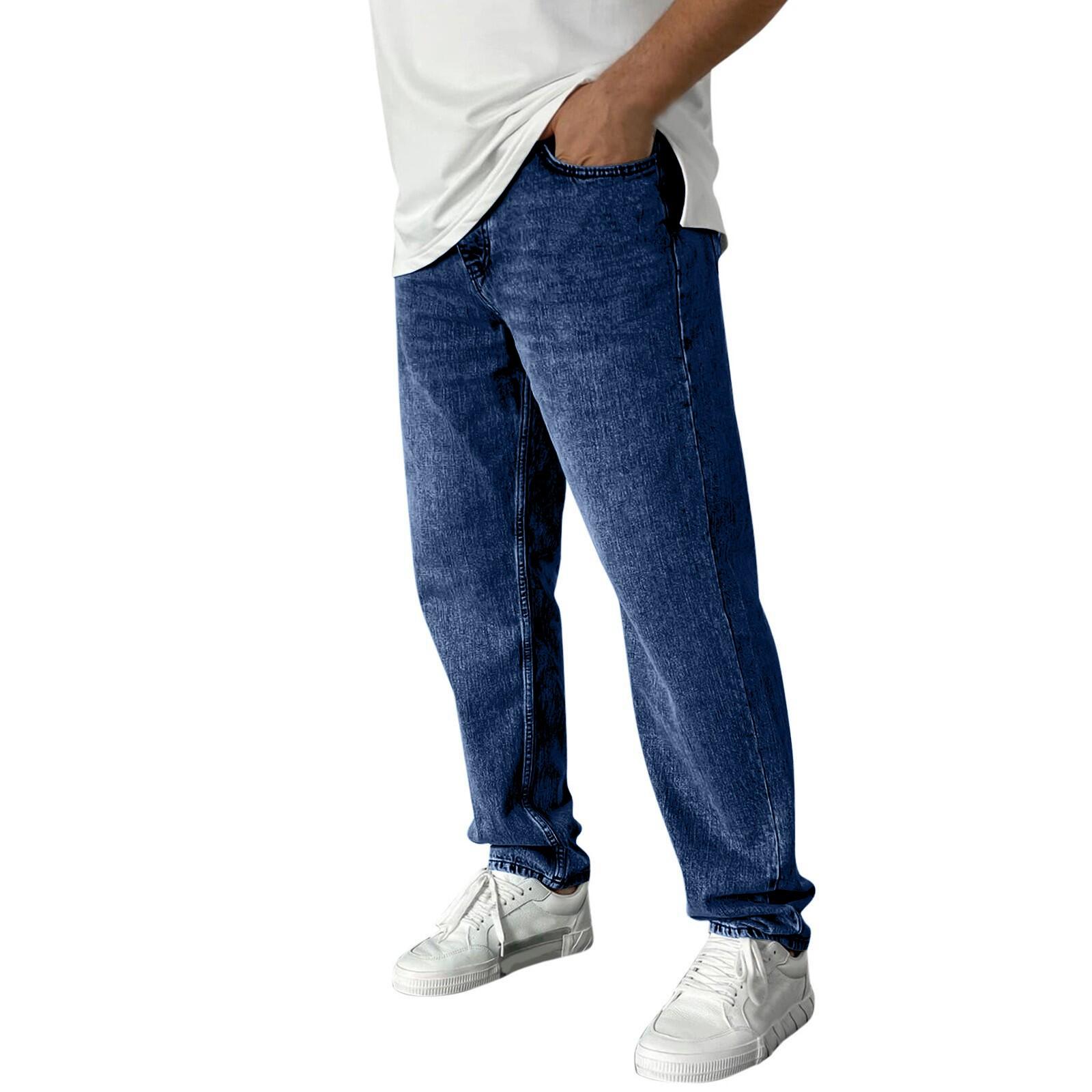 Мужские эластичные джинсы, джинсы для мужчин, мешковатые прямые брюки, модные свободные брюки с удобной талией S
Мужские эластичные джинсы, джинсы для мужчин, мешковатые прямые брюки, модные свободные брюки с удобной талией S