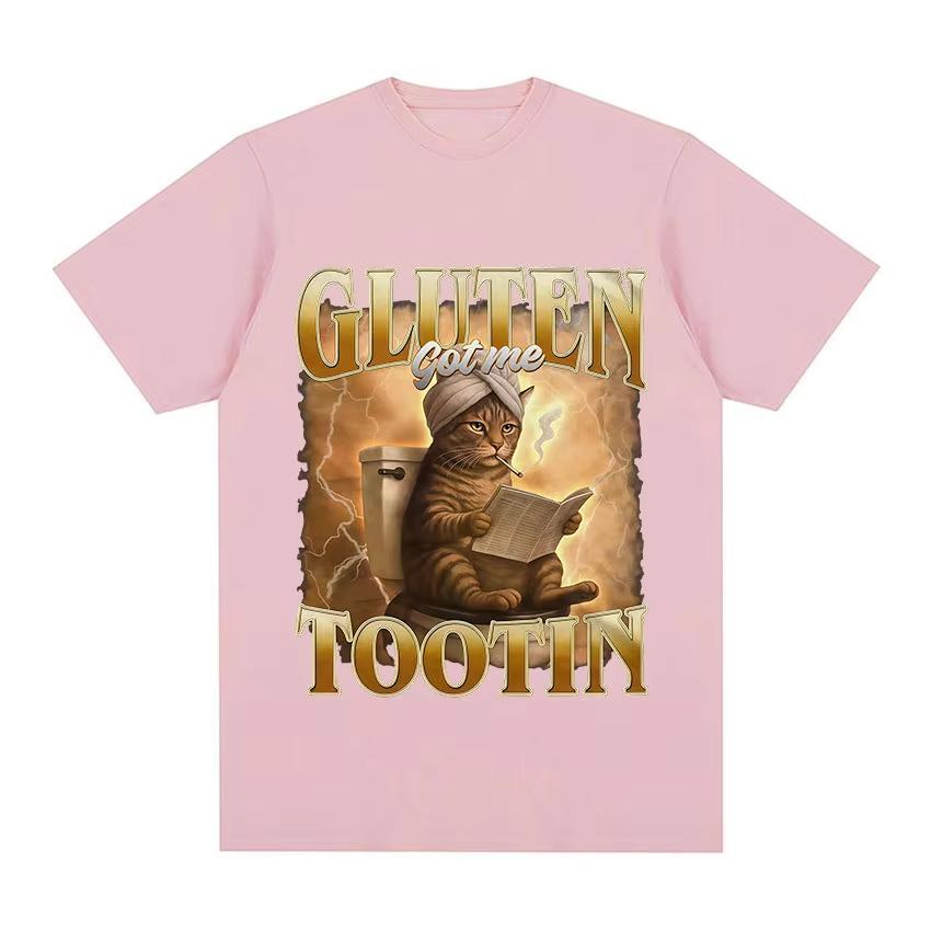 Funny Cat Shirt Gluten Got Me Tootin Meme TShirt Unisex Women Vintage Aesthetic Cotton T Shirts Fashion Oversized Clothing T Shirt 4XL
Funny Cat Shirt Gluten Got Me Tootin Meme TShirt Unisex Women Vintage Aesthetic Cotton T Shirts Fashion Oversized Clothing T Shirt 4XL