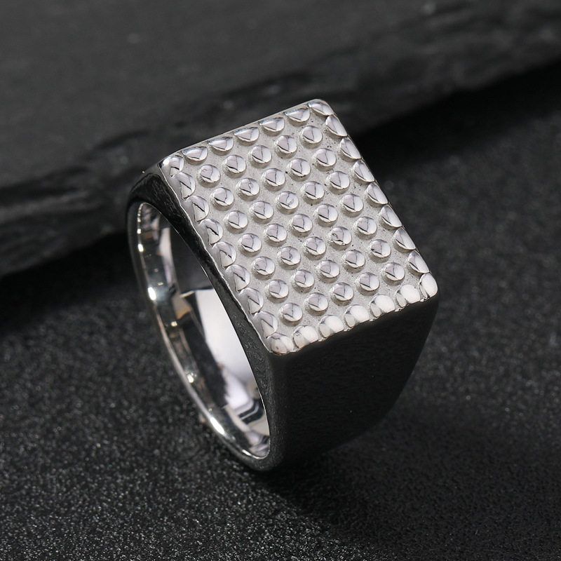 Fashion Cross-Border Hot Sale Gemstone Ring Accessible Luxury Fancy Finger Set Vintage Ring Stainless Steel Ornament Steel Color (15*19mm Rectangular Wave Dots) 6
Fashion Cross-Border Hot Sale Gemstone Ring Accessible Luxury Fancy Finger Set Vintage Ring Stainless Steel Ornament Steel Color (15*19mm Rectangular Wave Dots) 6